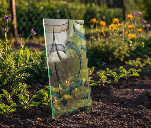 Carnet — verre, transparence et signe