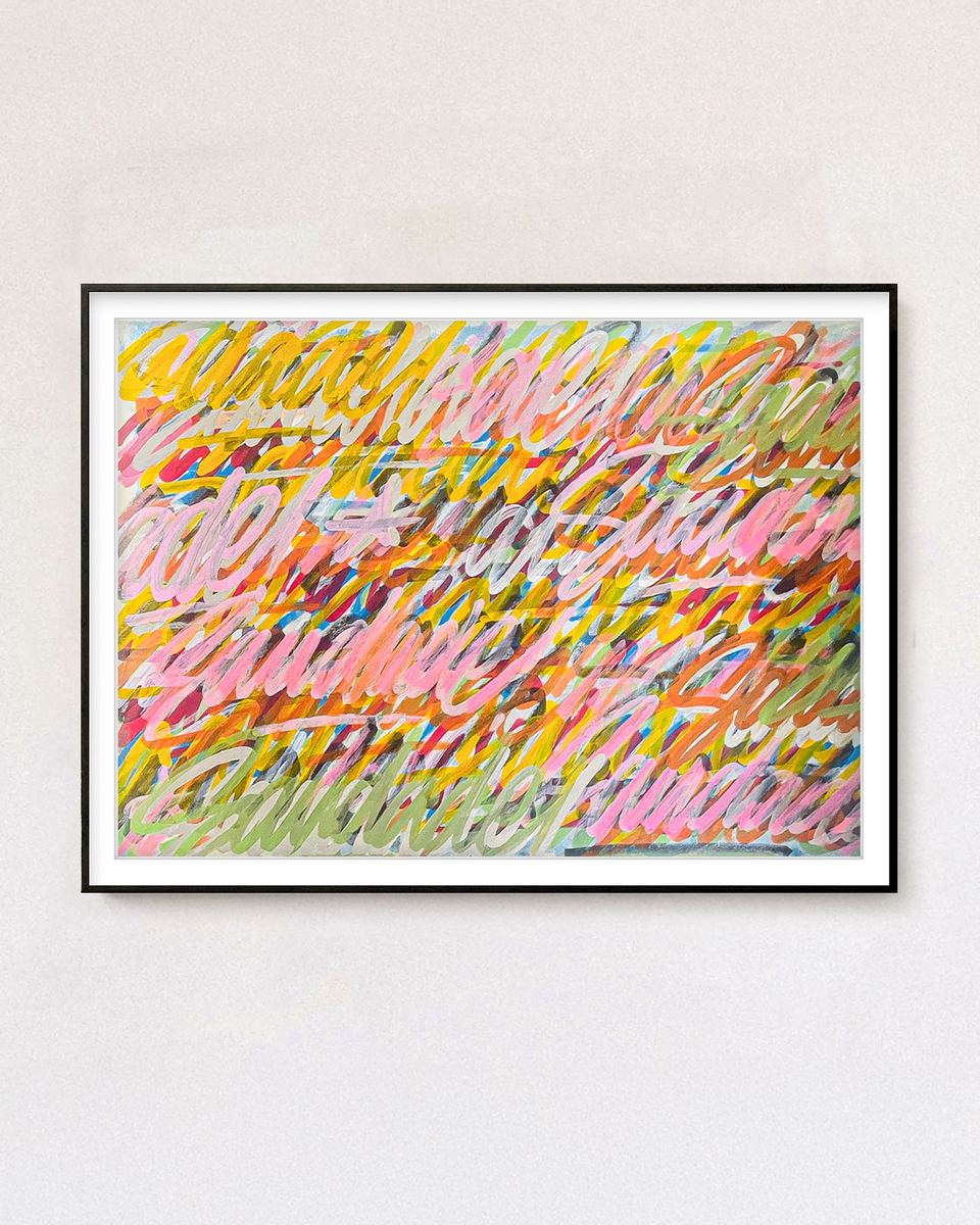 Saturations — Saturations n°1, marqueurs à l'alcool sur carton-bois, 80 × 60 cm, 2021
