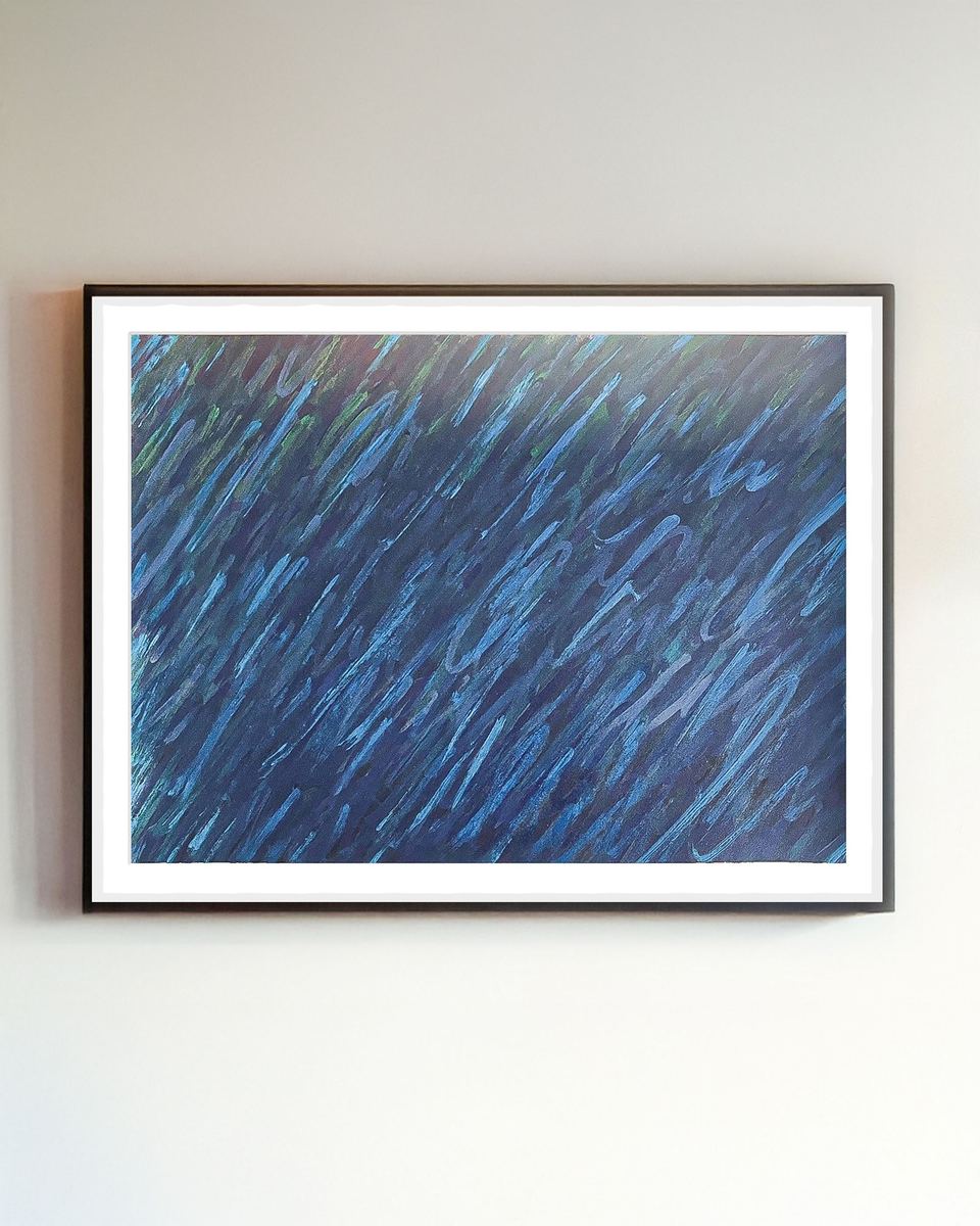 Saturations — Saturations n°15, acrylique sur carton-bois, 80 × 60 cm, 2025