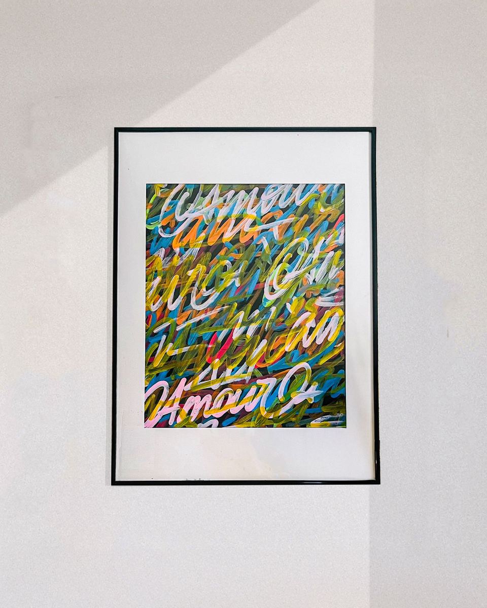 Saturations — Saturations n°5, acrylique sur papier, 50 × 70 cm, 2022