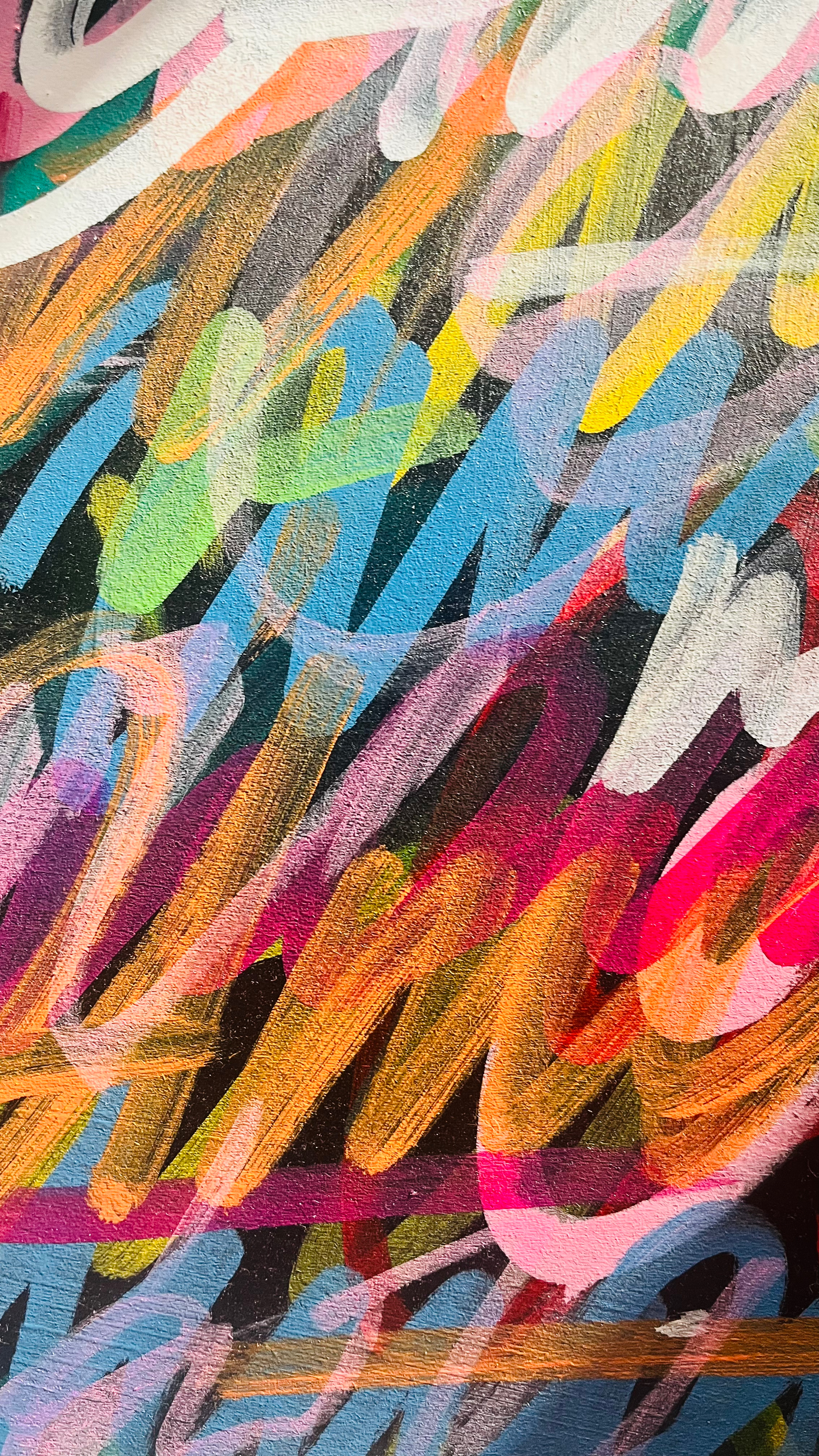 Saturations — détail, strates de gestes