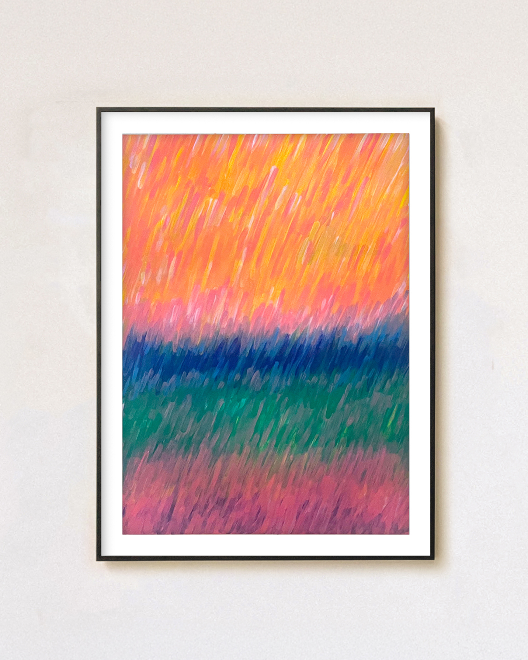 Saturations N°17, carton-bois, 60×80 cm, 2025