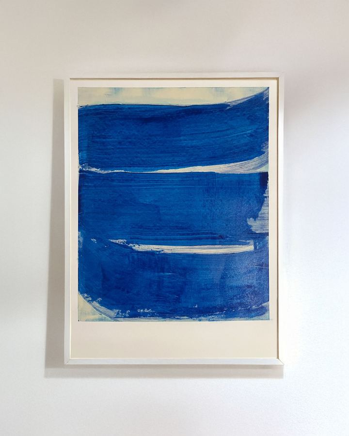 Semeia — E, acrylique raclée sur carton-bois, 60 × 80 cm, 2025