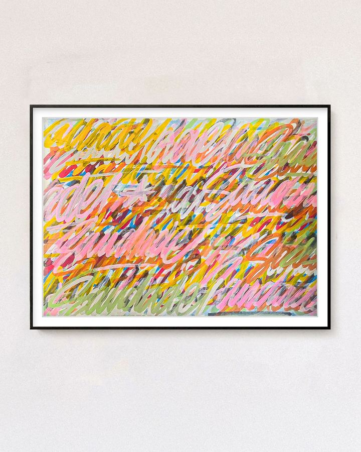 Saturations — Saturations n°1, marqueurs à l'alcool sur carton-bois, 80 × 60 cm, 2021