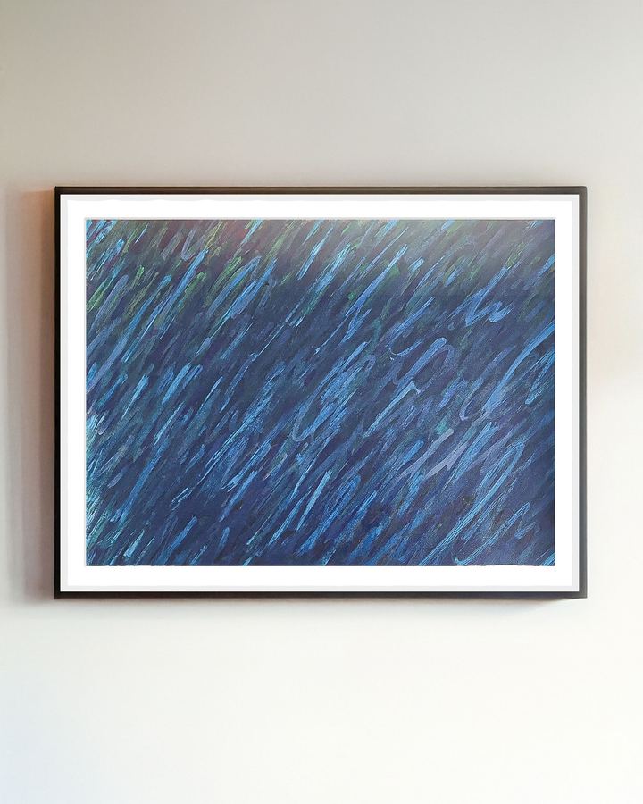 Saturations — Saturations n°15, acrylique sur carton-bois, 80 × 60 cm, 2025