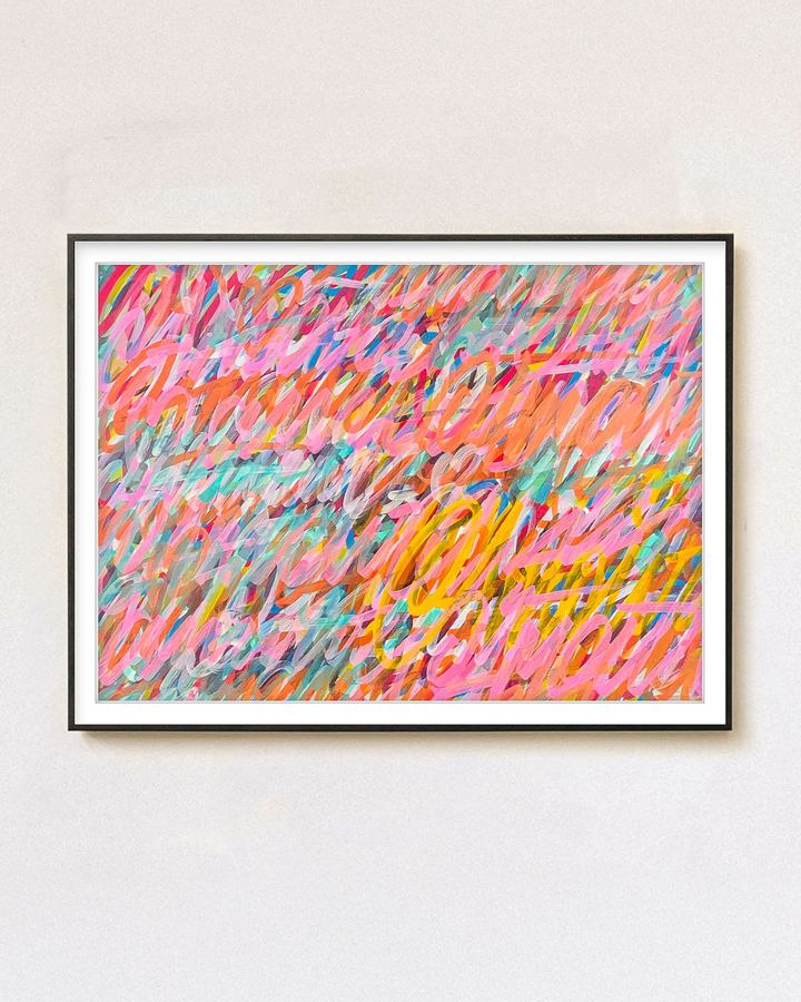 Saturations — Saturations n°2, acrylique et bombe de peinture sur carton-bois, 80 × 60 cm, 2022